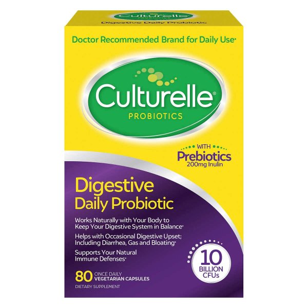 Digestive Health Probiotic, 80 Vegetarian Capsules