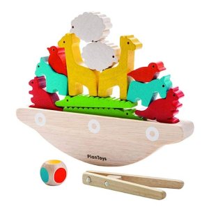 PlanToys 荣获70+奖项的 儿童木质玩具套装特卖，收平衡船