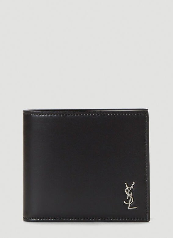 Monogram Bi-Fold Wallet in Black