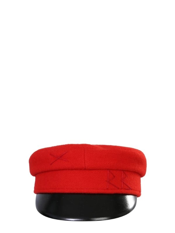 Embroidey-Detailed Baker Boy Hat