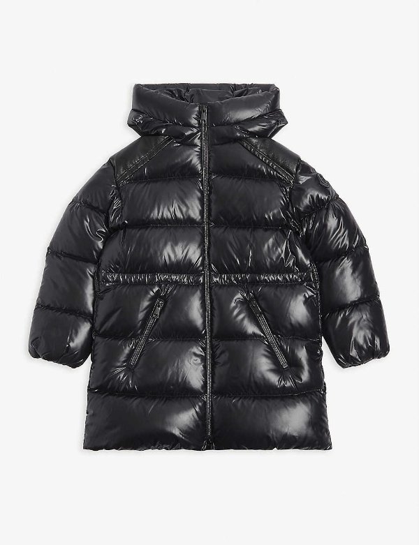 Adille quilted shell hooded puffer jacket 4-14 years