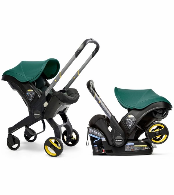 + Infant Car Seat & Stroller - Racing Green