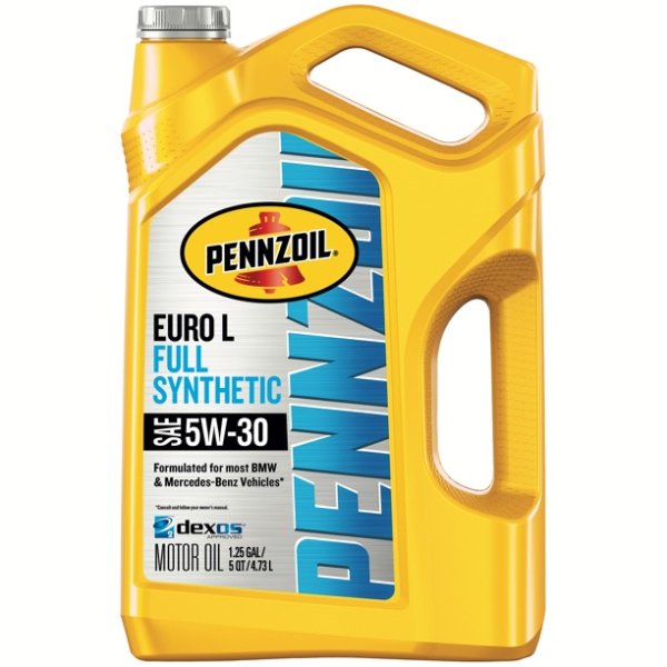 Pennzoil Platinum Euro L Full Synthetic 5W-30 Motor Oil, 5 Quart