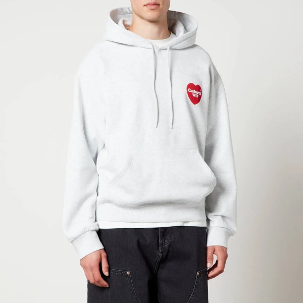 Heart Patch Cotton-Jersey Hoodie