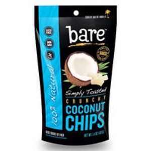 Bare Simply Toasted Coconut Chips, Gluten Free + Baked, 12 Count