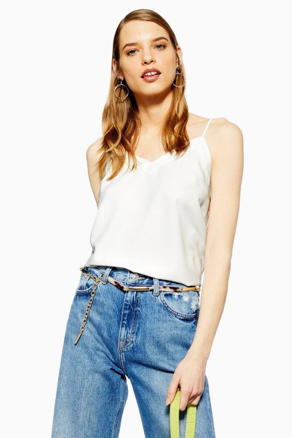 V-Neck Insert Camisole Top - Camis & Tanks - Clothing