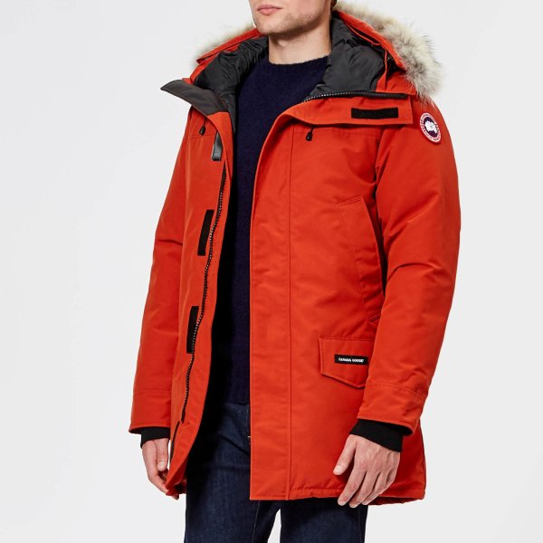 Men's Langford Parka Jacket - Red Jasper