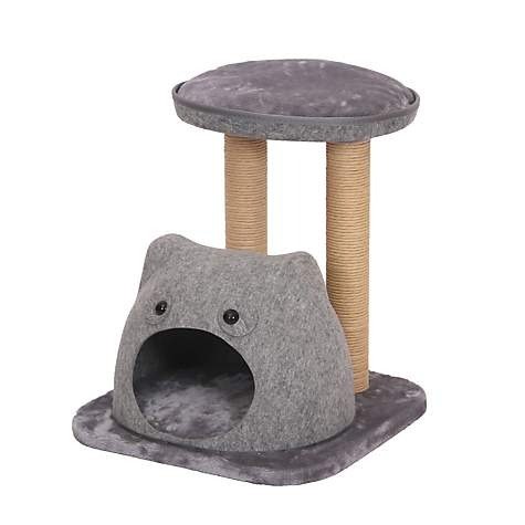 Lena Felt Two Level Cat Tree With Perches And Condo