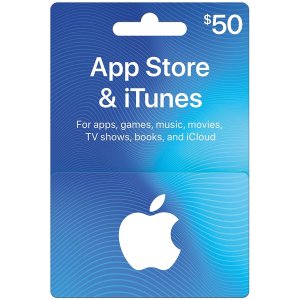 闪购：App Store & iTunes $50 礼卡