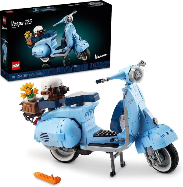 超美婴儿蓝🥰 LEGO Vespa 125 踏板摩托车 10298