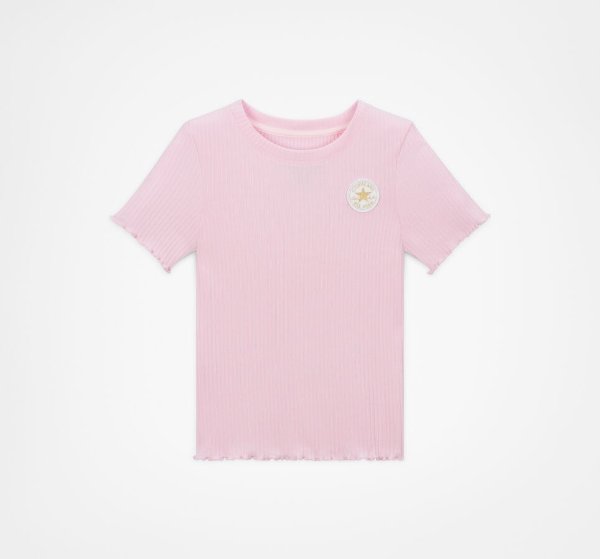 ​Short Sleeve Ribbed Baby Doll T-Shirt Girls' T-Shirt. Converse.com