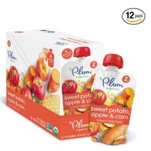 12-Pack of 4-oz Plum Organics Stage 2 Baby Food (Various Flavors)
