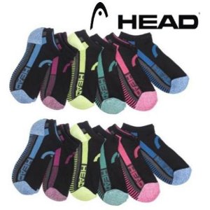 HEAD Women's Moisture Wicking Socks (12 Pack)