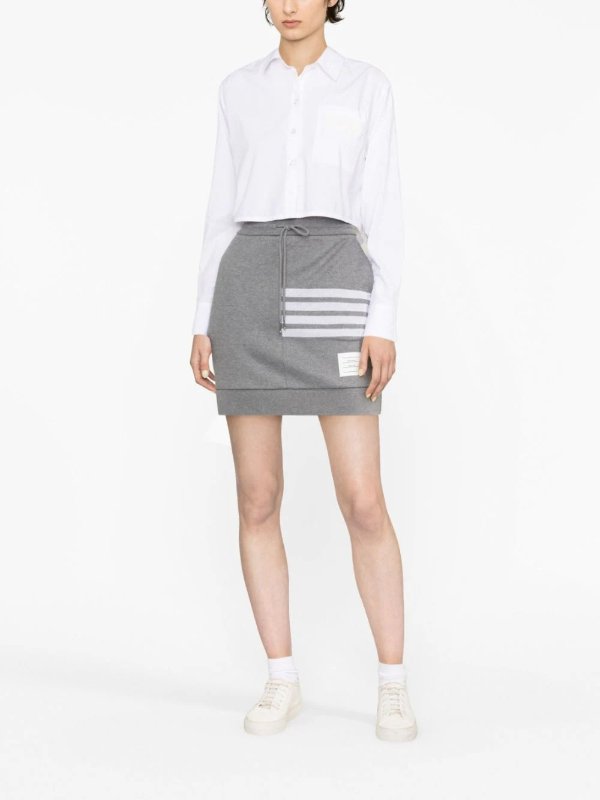 4-Bar stripe miniskirt