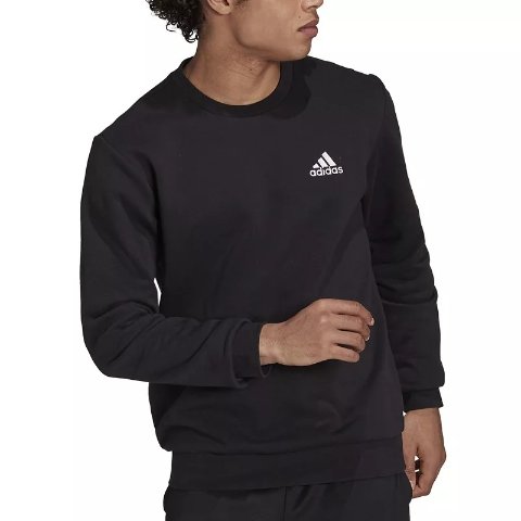 Men's Feel Cozy Essentials Classic-Fit Embroidered Logo Fleece Sweatshirt