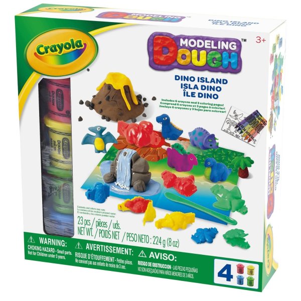 Crayola Modeling Dough Dino Island, 23 pieces