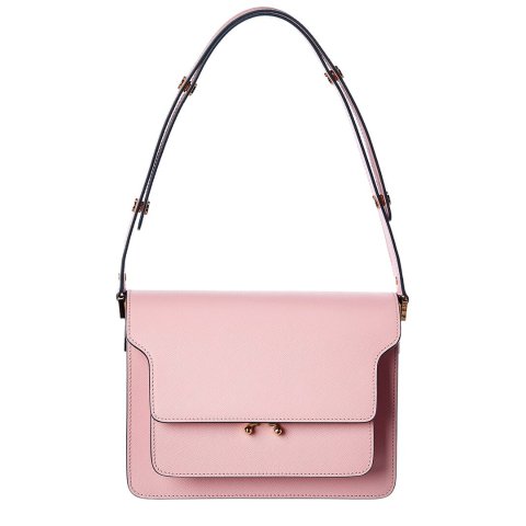MarniTrunk Leather Shoulder Bag