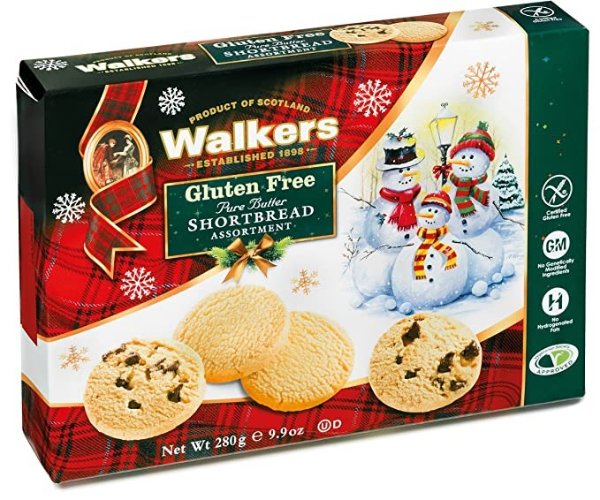 Walkers Shortbread Gluten Free Holiday Assortment, 9.9 Ounce