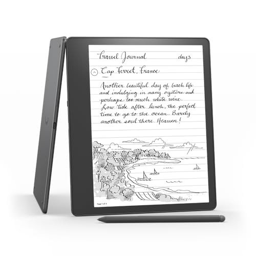 Kindle Scribe (16 GB) the first Kindle for reading, writing, journaling and sketching - with a 10.2” 300 ppi Paperwhite display, includes Premium Pen