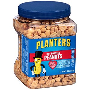 Planters Dry Roasted Peanuts, 34.5 Ounce, 3 Count