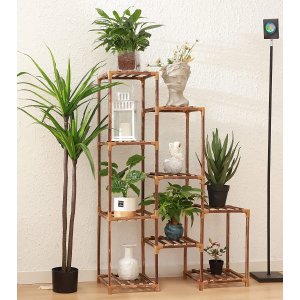 WEFINDER Plant Stand, 3 Tier 9 Potted