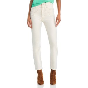 MotherThe Buckle Bunny Rider High Rise Straight Ankle Jeans in Act Natural