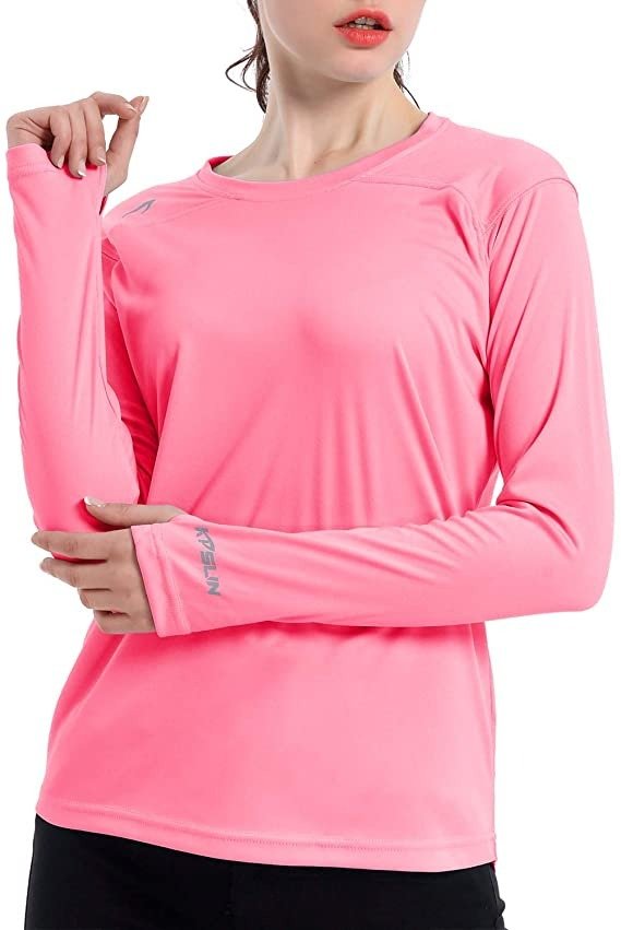 Women's UPF 50+ UV Sun Protection Shirt Outdoor Performance Long Sleeve Rash Guard Shirts for Hiking,Swim,Fishing