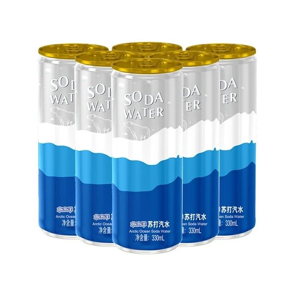 【新口味】北冰洋 原味苏打汽水 罐装 330ml*6 6瓶入 老北京风味