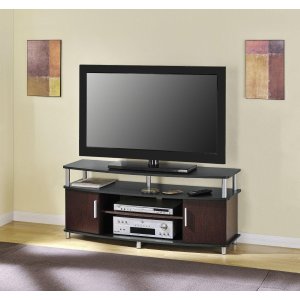 Altra Furniture Carson TV Stand, For TV's up to 50-Inches, Black/Cherry