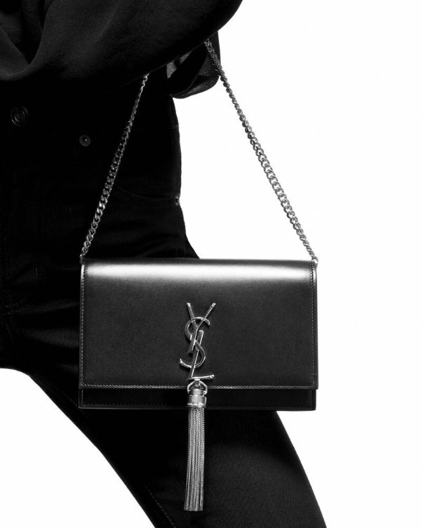 KATE small with tassel in grain de poudre embossed leather | Saint Laurent __locale_country__ | YSL.com