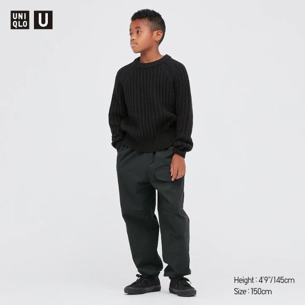 KIDS U LOW-GAUGE CREW NECK LONG-SLEEVE SWEATER