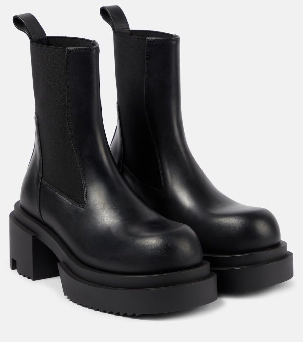 Beatle leather ankle boots
