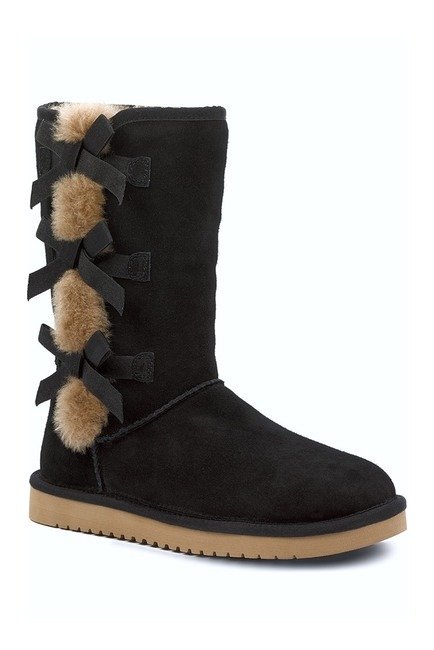 Victoria Tall Genuine Dyed Shearling Trim & Faux Fur Boot