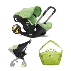 Donna  Car Seat/ Stroller System, Sun Shade & Diaper Bag Bundle