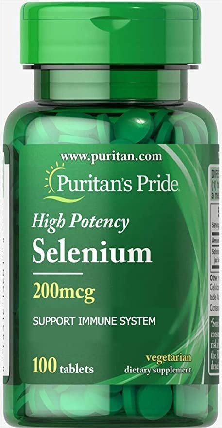 Selenium 200 mcg Tablets, 100 Count