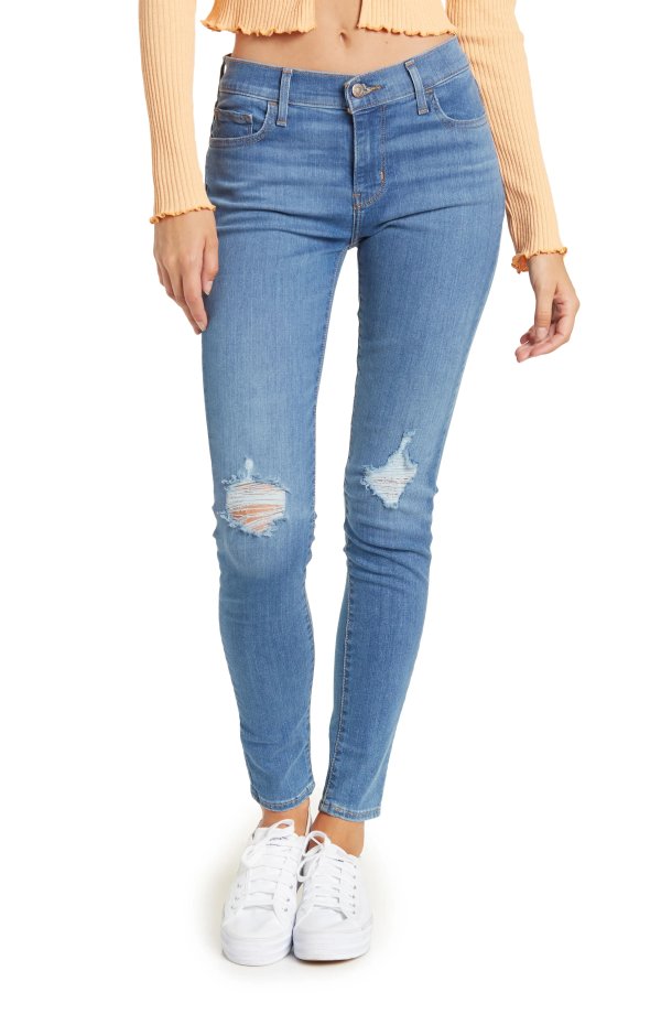 710 Ripped Super Skinny Jeans