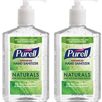 Purell - 9629-02-ECIN PURELL Advanced Hand Sanitizer Naturals with Plant Based Alcohol, Citrus scent, 12 fl oz Pump Bottle (Pack of 2)