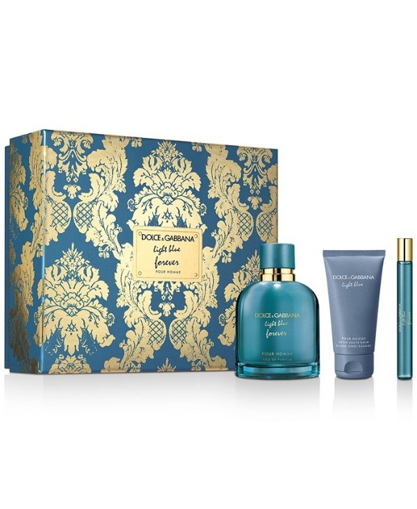 DOLCE&GABBANA Men's 3-Pc. Light Blue Forever Eau de Parfum Gift Set