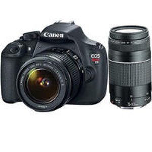 佳能Canon EOS Rebel T5 EF-S 18-55mm IS II 数码单反相机 +  EF 75-300mm f/4-5.6 III镜头