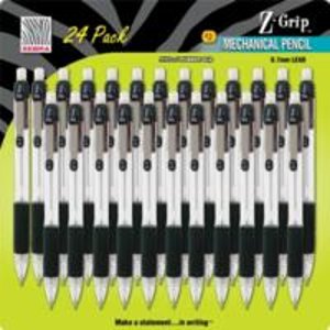 Zebra Z-Grip Mechanical Pencils .7mm Black 24/Pack
