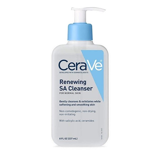 Amazon CeraVe SA Cleanser Salicylic Acid Face Wash with Hyaluronic Acid