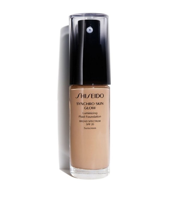 Sale | Shiseido Synchro Skin Glow Luminizing Fluid Foundation SPF 20 | Harrods US