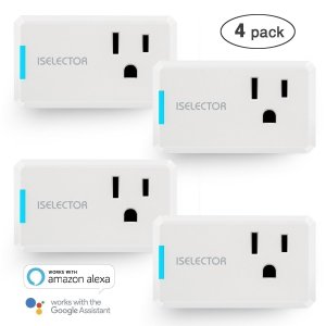 ISELECTOR Mini Smart Plug 4-Pack, Wi-Fi,