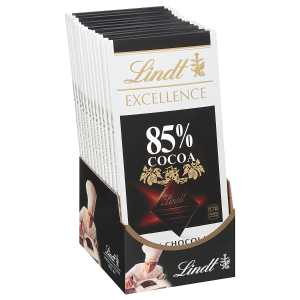 Lindt Excellence Bar, 85% Cocoa Extra Dark Chocolate 3.5 Ounce (Pack of 12)