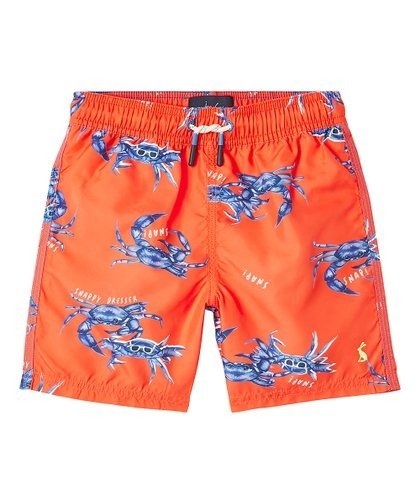 Orange Crab Ocean Swim Shorts - Boys