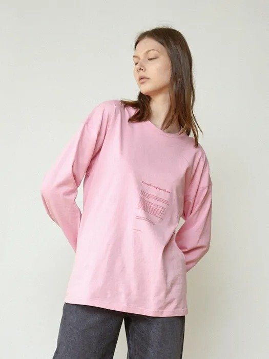 Through-Composed Forms T-Shirt _ Pink