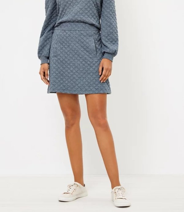 Petite Quilted Shift Skirt | LOFT
