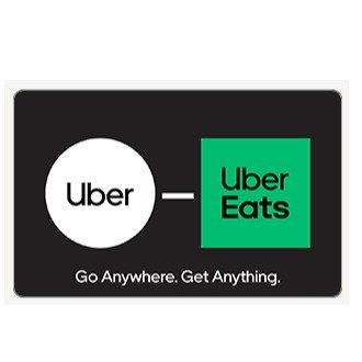 Uber+Uber Eats $100 电子礼卡