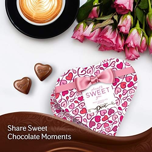 DOVE Valentine's Milk Chocolate Heart Gift Box 3.7-Ounce