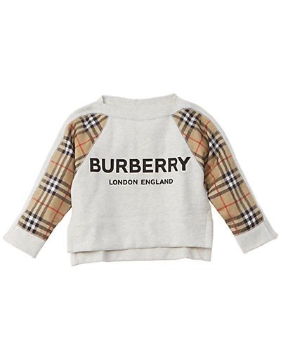 Burberry Vintage Check Detail Logo Sweatshirt